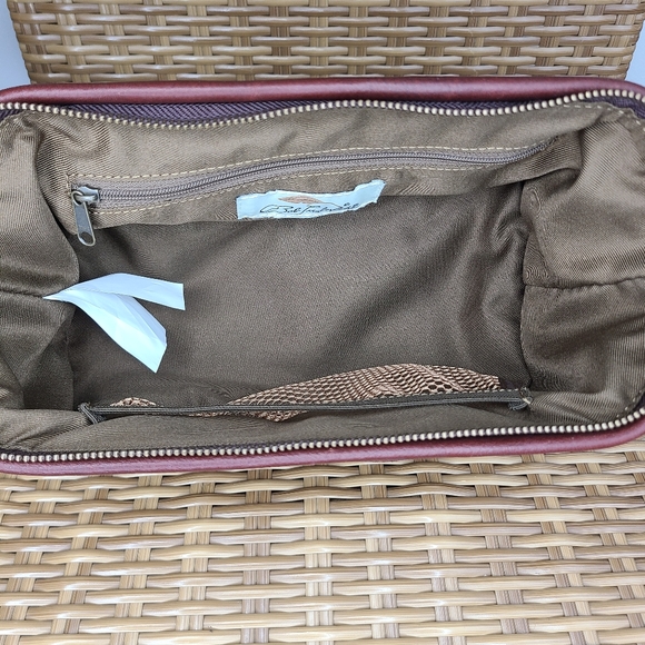 Bob Timberlake Toiletry Travel Shaving Kit Bag Brown Leather Vintage - Picture 11 of 16